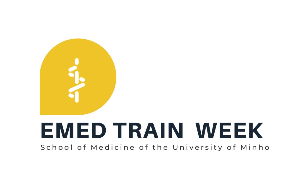 Logo of the staff training week EMedTrain The School of Medicine of the University of Minho